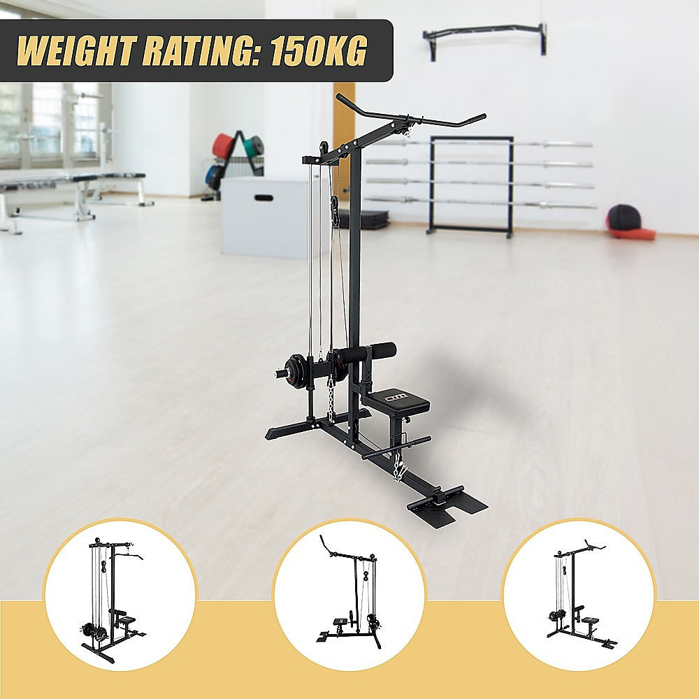 Gym Equipment & Accessories: Lat PullDown Low Row Fitness Machine