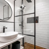Building Materials: Tiles 3D Peel and Stick Wall Tile Subway White (30 x 30cm x 10 sheets)