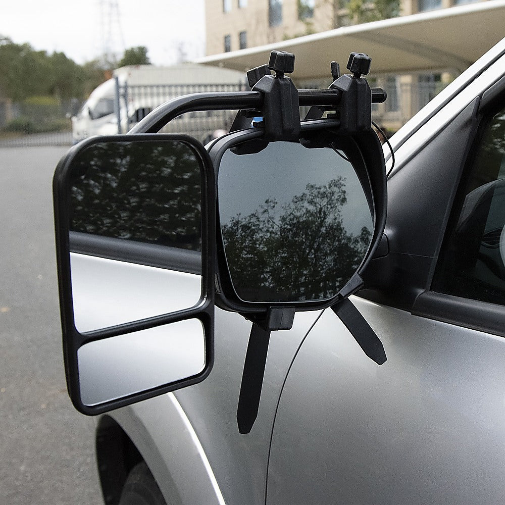 Masonry Tools: 2x Towing Mirrors Pair Clip on Multi Fit Clamp On Towing Caravan 4X4 Trailer