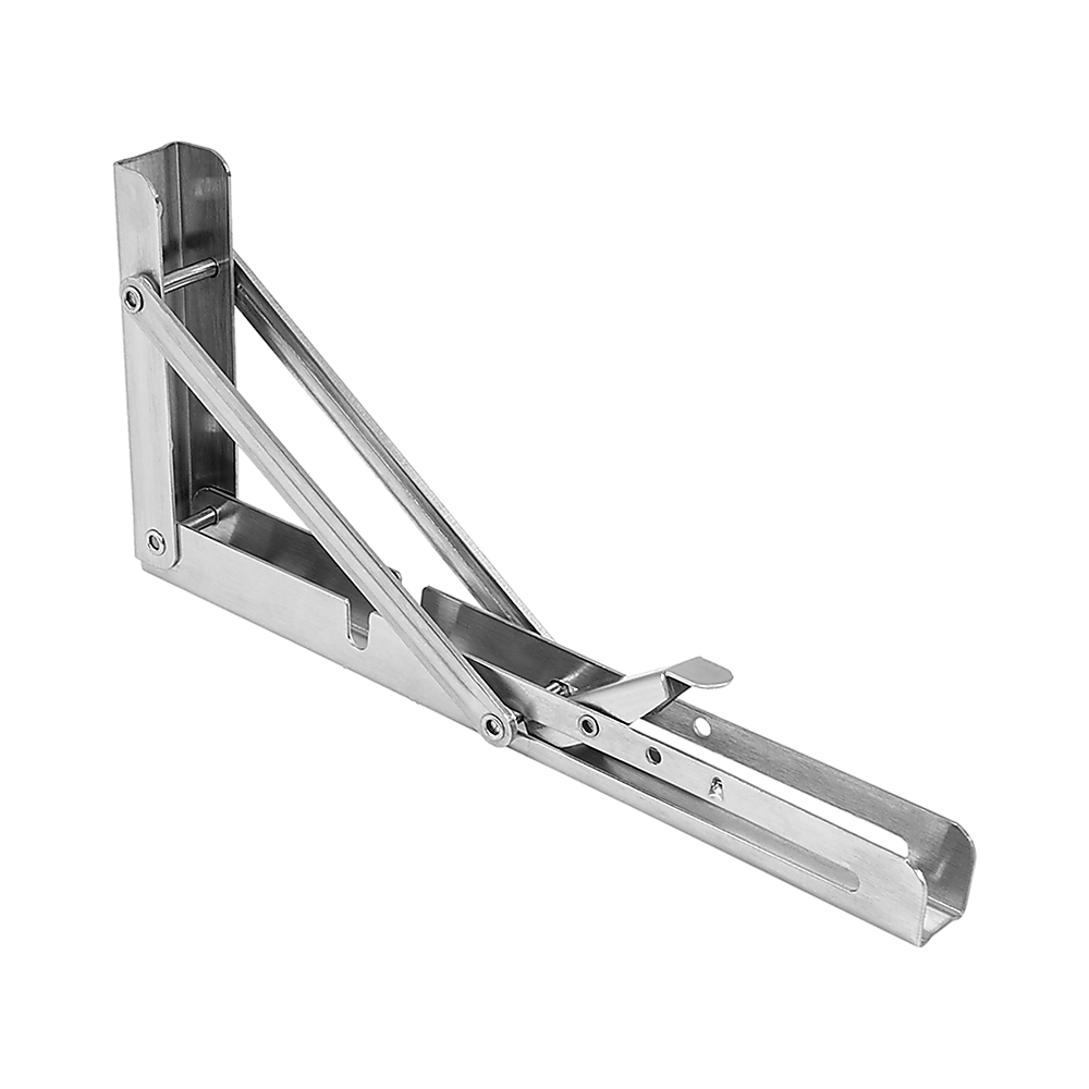 Sofas & Sofa Beds: 2x 10" Stainless Steel Folding Table Bracket Shelf Bench 50kg Load Heavy Duty