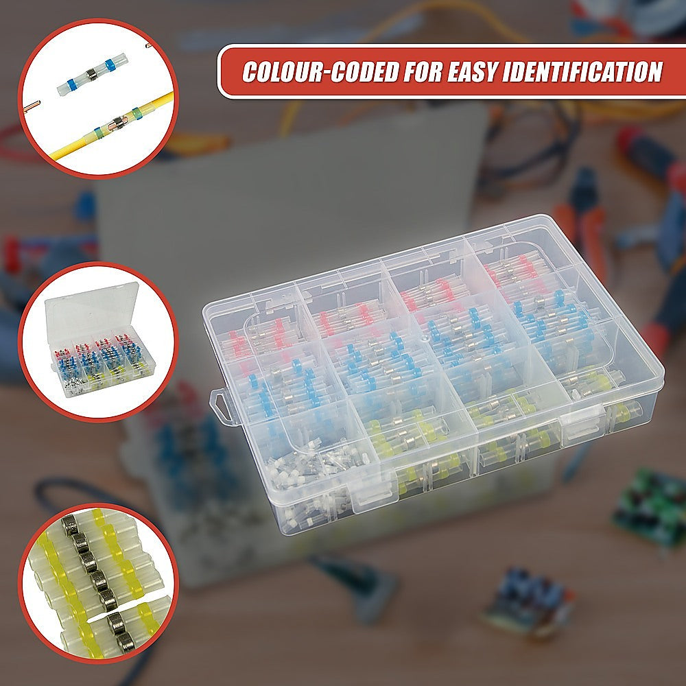 Masonry Tools: 250PCS Waterproof Solder Seal Sleeve Heat Shrink Butt Wire Connectors Terminals