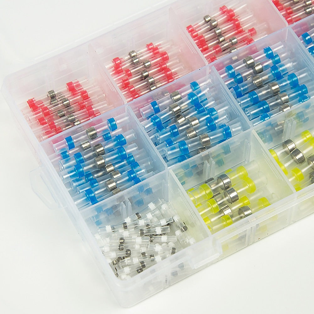 Masonry Tools: 250PCS Waterproof Solder Seal Sleeve Heat Shrink Butt Wire Connectors Terminals