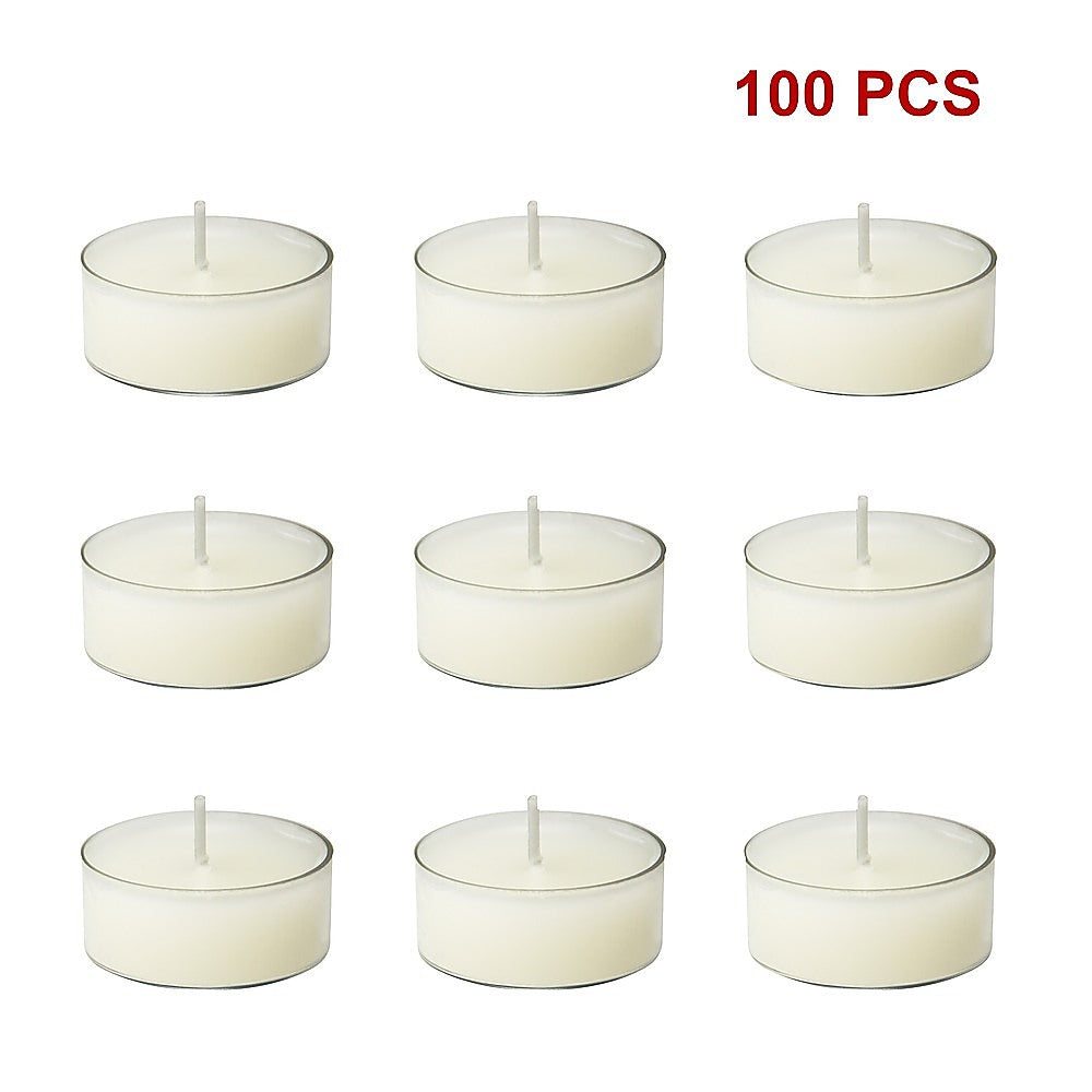 Candles & Diffusers: Bulk Buy Unscented SOY WAX Tealights, Soy Wax Tealight Candles - (100pc per set)