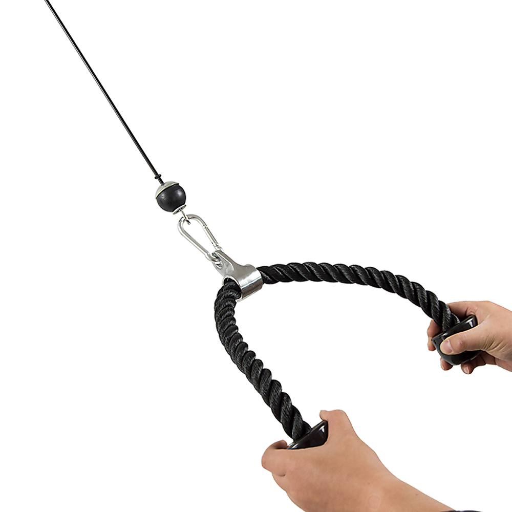Gym Equipment & Accessories: Pulley System Cable Attachment Pull Down Machine DIY Home Gym Workout Kit
