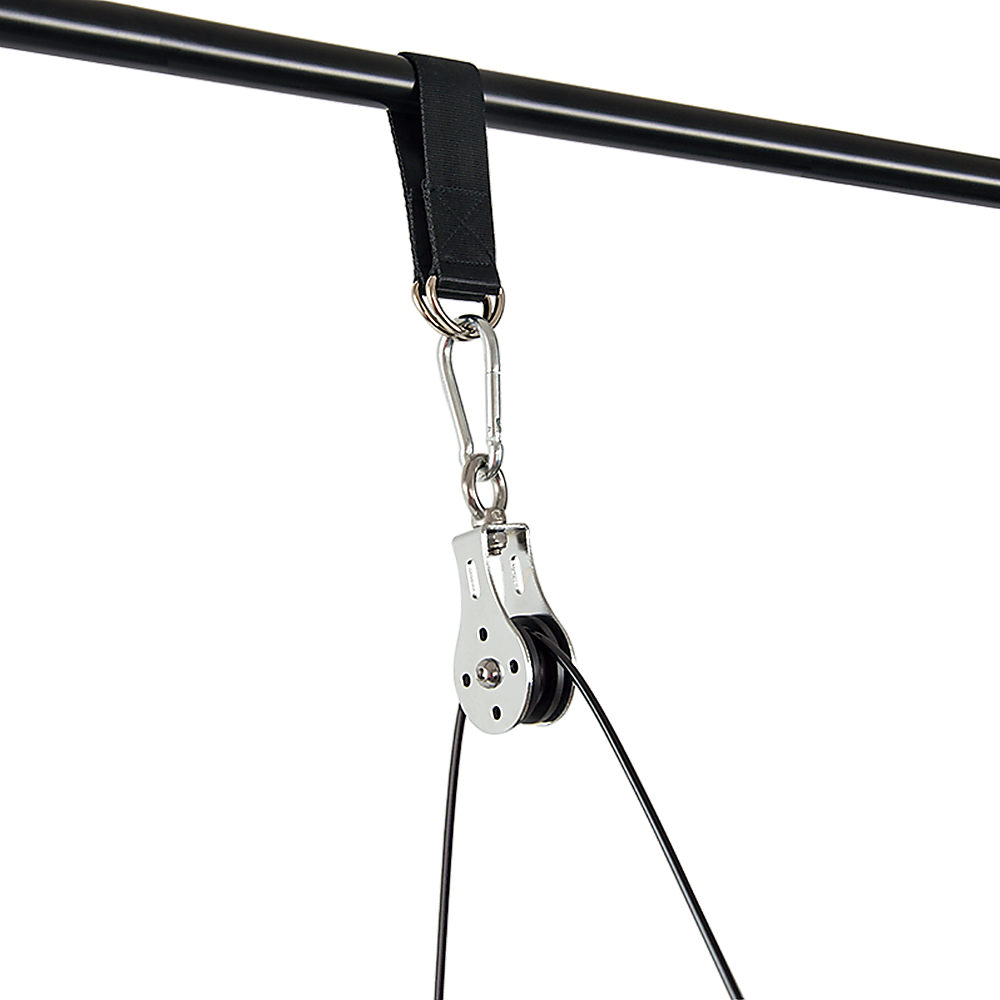 Gym Equipment & Accessories: Pulley System Cable Attachment Pull Down Machine DIY Home Gym Workout Kit