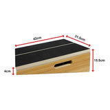 Yoga & Pilates: Wooden Slant Exercise Board With Adjustable Incline And Non-Slip Surface