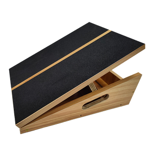 Wooden Slant Exercise Board With Adjustable Incline And Non-Slip Surface