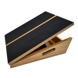 Yoga & Pilates: Wooden Slant Exercise Board With Adjustable Incline And Non-Slip Surface
