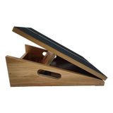 Yoga & Pilates: Wooden Slant Exercise Board With Adjustable Incline And Non-Slip Surface