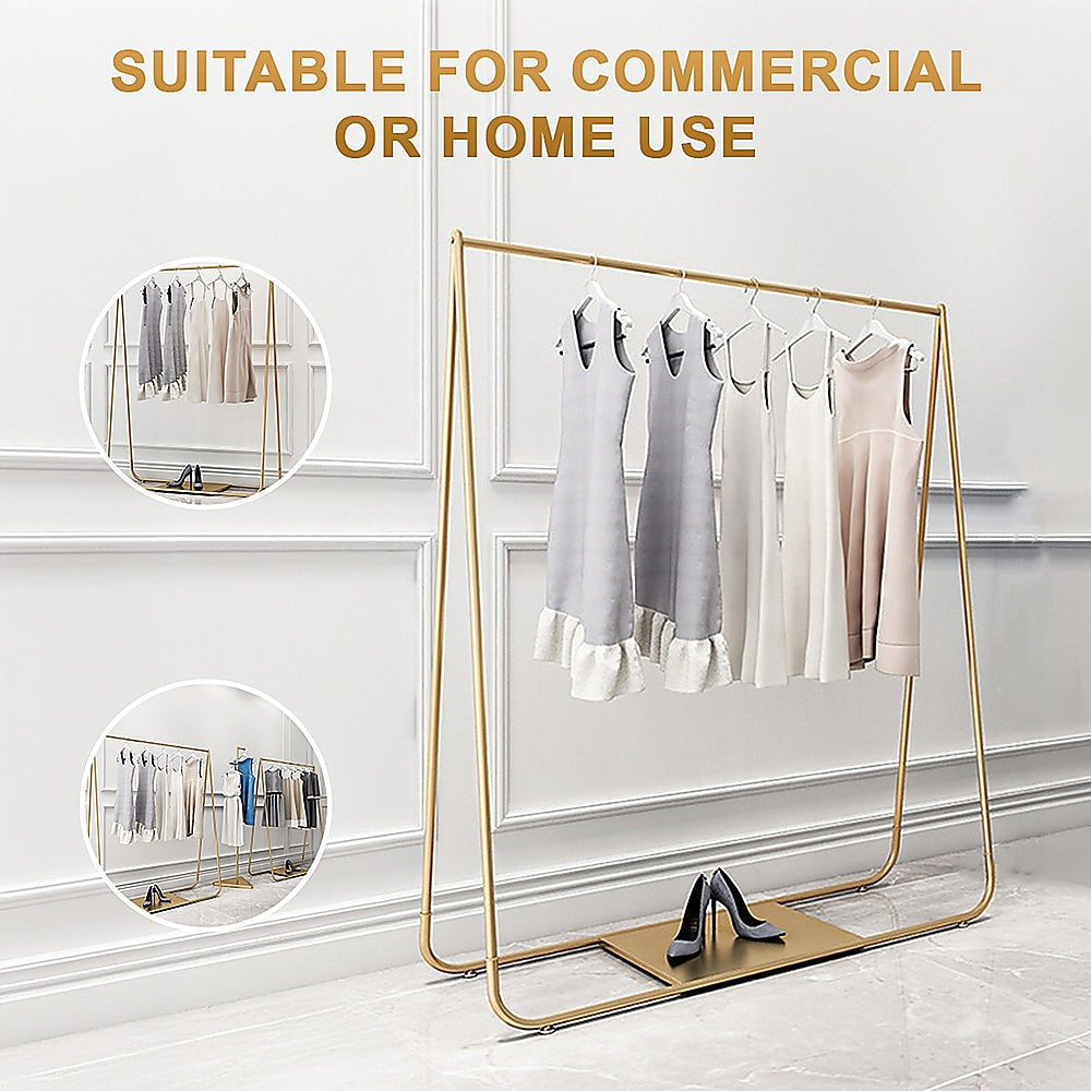 Retail: Gold Clothing Retail Shop Commercial Garment Display Rack