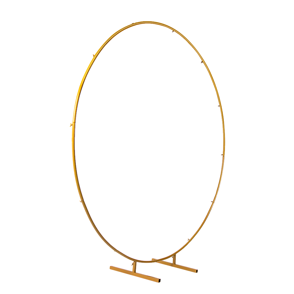 Gardening Accessories: 2M Wedding Hoop Round Circle Arch Backdrop Flower Display Stand Frame Background