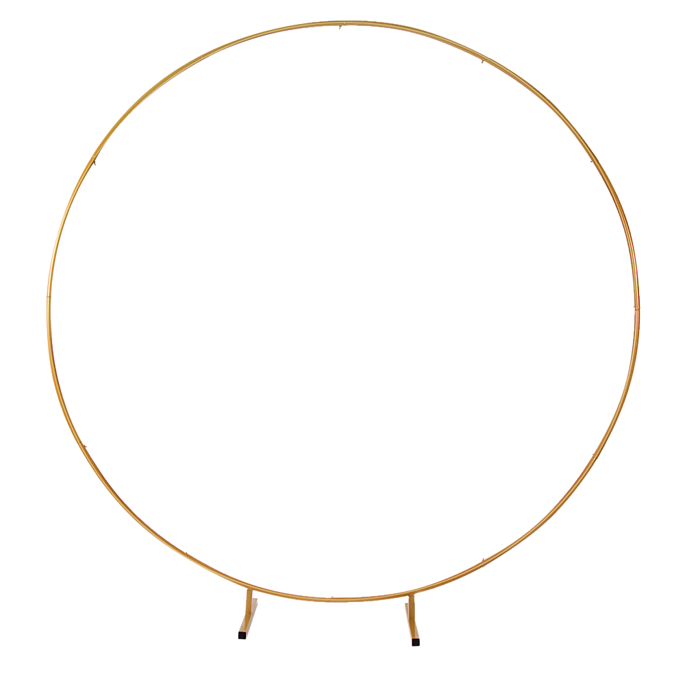 Gardening Accessories: 2M Wedding Hoop Round Circle Arch Backdrop Flower Display Stand Frame Background