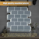 Tiles 3D Peel and Stick Wall Tile Dark Grey 10 Sheets