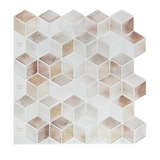 Building Materials: Tiles 3D Peel and Stick Wall Tile Shell Mosaic 10 Sheets