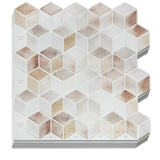 Building Materials: Tiles 3D Peel and Stick Wall Tile Shell Mosaic 10 Sheets