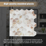 Building Materials: Tiles 3D Peel and Stick Wall Tile Shell Mosaic 10 Sheets