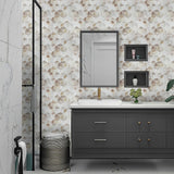 Building Materials: Tiles 3D Peel and Stick Wall Tile Shell Mosaic 10 Sheets