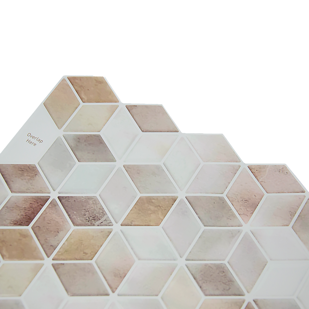 Building Materials: Tiles 3D Peel and Stick Wall Tile Shell Mosaic 10 Sheets