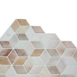 Building Materials: Tiles 3D Peel and Stick Wall Tile Shell Mosaic 10 Sheets