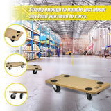 200kg Heavy Duty Hand Dolly Furniture Wooden Trolley Cart Moving Platform Mover