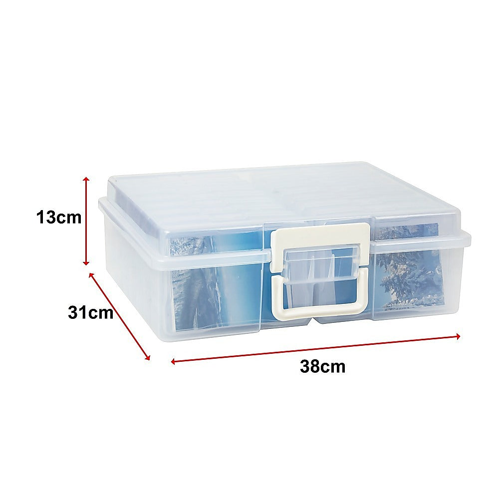 Arts & Crafts: Jumbo Photo Storage Box 1600 4x6 Picture Album Organizer Container Craft Case