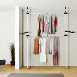 Coat Racks: Heavy Duty Adjust Clothes Rail Storage Garment Shelf Hanging Display Stand Rack