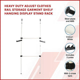 Coat Racks: Heavy Duty Adjust Clothes Rail Storage Garment Shelf Hanging Display Stand Rack