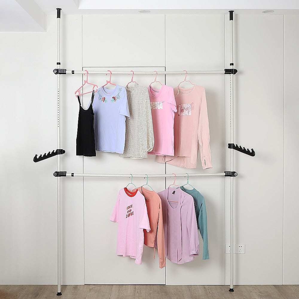 Coat Racks: Heavy Duty Adjust Clothes Rail Storage Garment Shelf Hanging Display Stand Rack