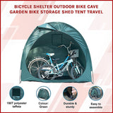 Bicycle Shelter Outdoor Bike Cave Garden Bike Storage Shed Tent Travel