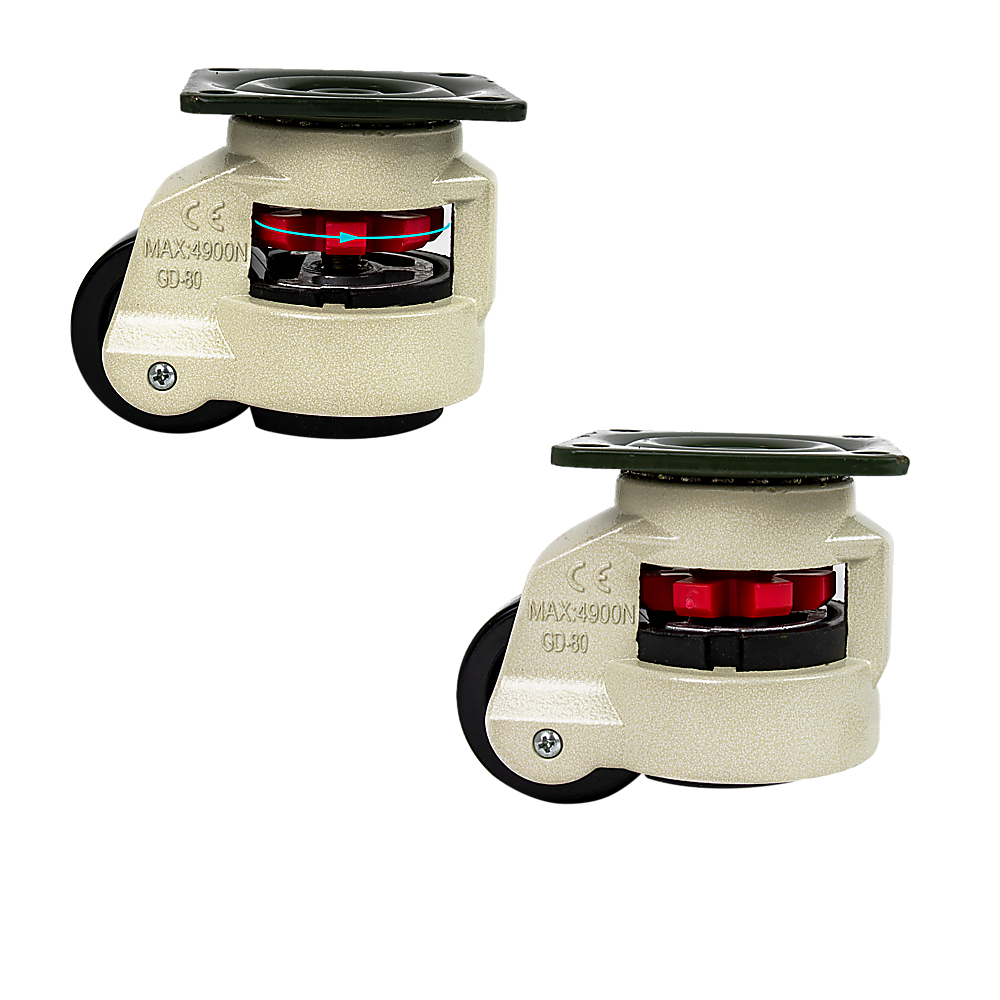 Work Benches: Leveling Casters Swivel Workbench Adjustable Wheel 1000KG Retractable 4PCS