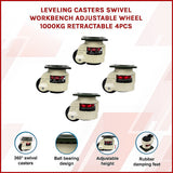 Work Benches: Leveling Casters Swivel Workbench Adjustable Wheel 1000KG Retractable 4PCS