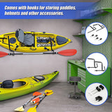 Wall Storage Racks: Pair Kayak Storage Rack Hanger Supporter Carrier Surfboard Holder Wall Bracket