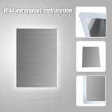 Mirrors: Smart Mirror Bathroom Vanity LED Lighted Wall Mirror 800x600mm