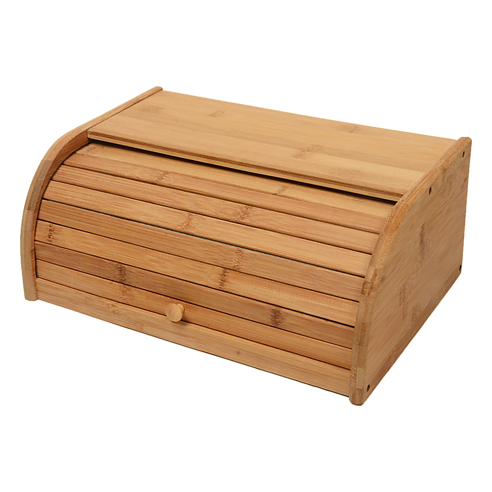 Kitchen Utensils: Bamboo Bread Bin Storage Box Kitchen Loaf Pastry Container