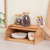 Kitchen Utensils: Bamboo Bread Bin Storage Box Kitchen Loaf Pastry Container