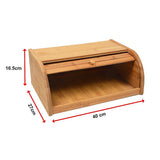 Kitchen Utensils: Bamboo Bread Bin Storage Box Kitchen Loaf Pastry Container