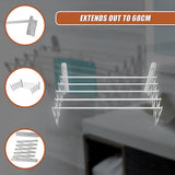 Drying Racks & Hangers: Pull Out Clothes Airer  Expanding Laundry Drying Line for Caravan, RV & Home