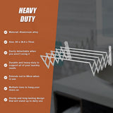 Drying Racks & Hangers: Pull Out Clothes Airer  Expanding Laundry Drying Line for Caravan, RV & Home
