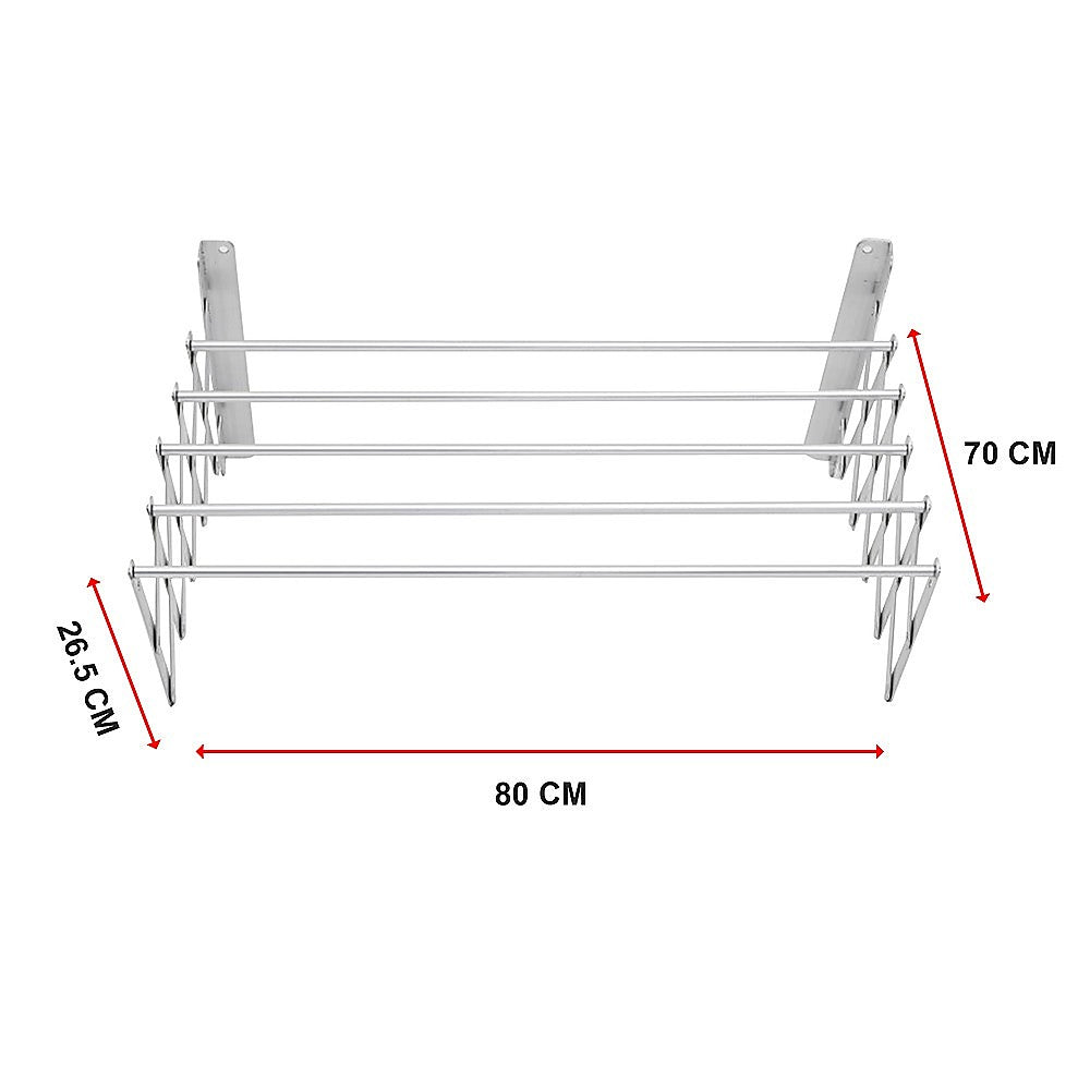 Drying Racks & Hangers: Pull Out Clothes Airer  Expanding Laundry Drying Line for Caravan, RV & Home