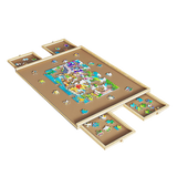 Activity Toys: Wooden Jigsaw Puzzle Table Board Storage Table Tray Puzzle For Adult Kid