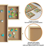 Activity Toys: Wooden Jigsaw Puzzle Table Board Storage Table Tray Puzzle For Adult Kid