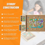 Activity Toys: Wooden Jigsaw Puzzle Table Board Storage Table Tray Puzzle For Adult Kid