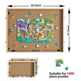 Activity Toys: Wooden Jigsaw Puzzle Table Board Storage Table Tray Puzzle For Adult Kid