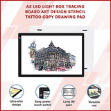 A2 LED Light Box Tracing Board Art Design Stencil Tattoo Copy Drawing Pad