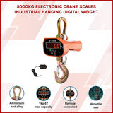 Masonry Tools: 5000kg Electronic Crane Scales Industrial Hanging Digital Weight
