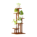 Sofas & Sofa Beds: 5 Tiers Vertical Bamboo Plant Stand Staged Flower Shelf Rack Outdoor Garden