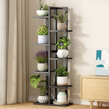 Sofas & Sofa Beds: 6 Tiers Vertical Bamboo Plant Stand Staged Flower Shelf Rack Outdoor Garden