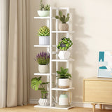 Sofas & Sofa Beds: 6 Tiers Vertical Bamboo Plant Stand Staged Flower Shelf Rack Outdoor Garden