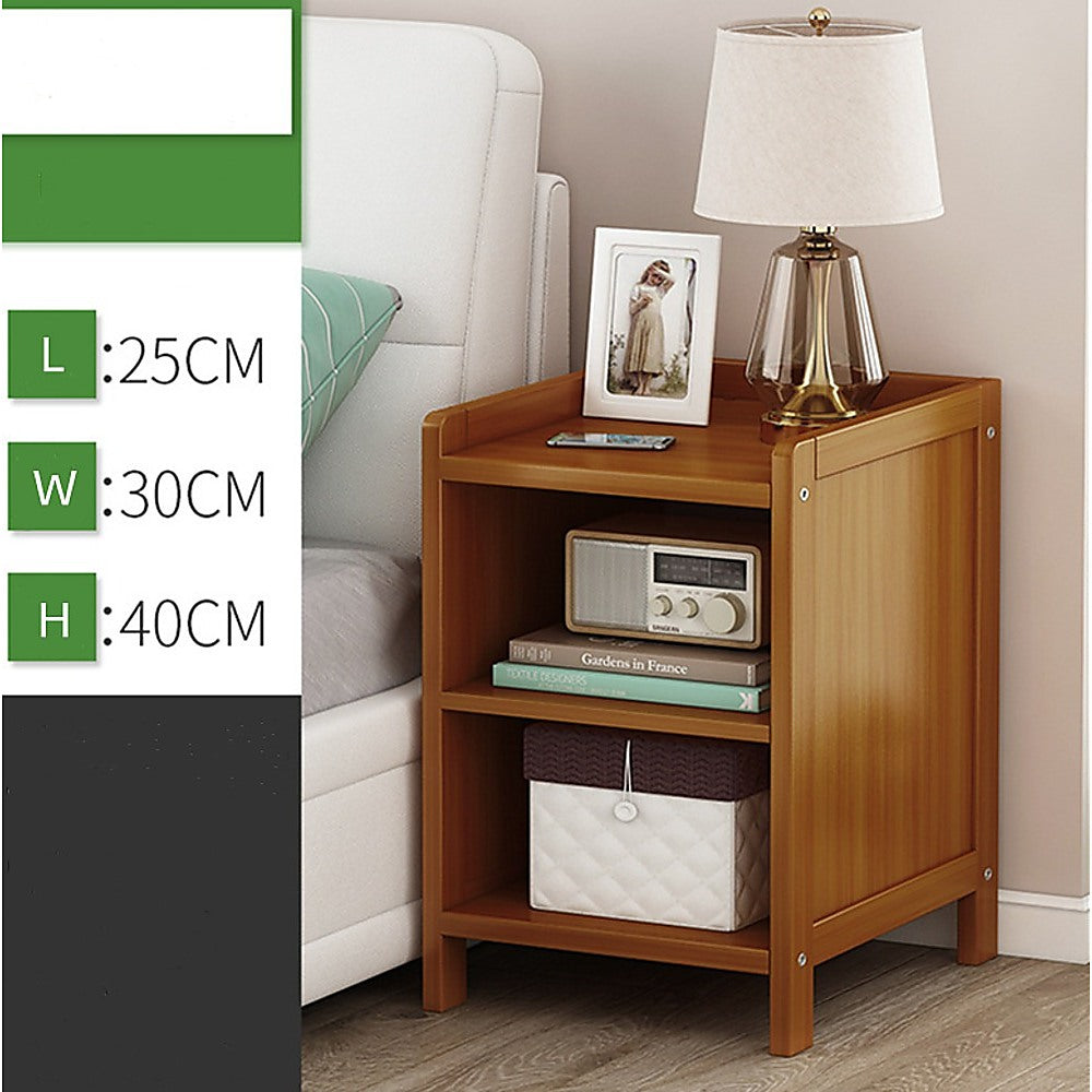 Bedside Tables: Bamboo Bedside Table Nightstand Storage Bedroom Sofa Side Stand