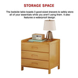 Bedside Tables: Bamboo Bedside Table Nightstand Storage Bedroom Sofa Side Stand